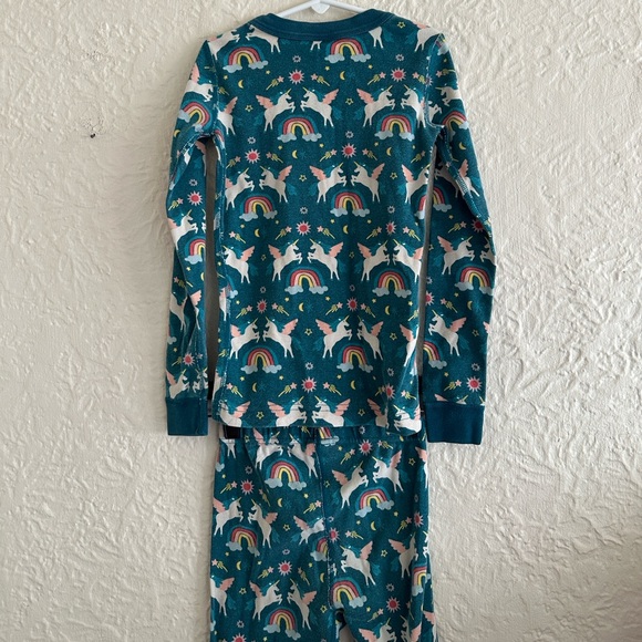 Hanna Andersson Long John Pajama Set Magical Unicorn Kids Girls 8 - Picture 5 of 7